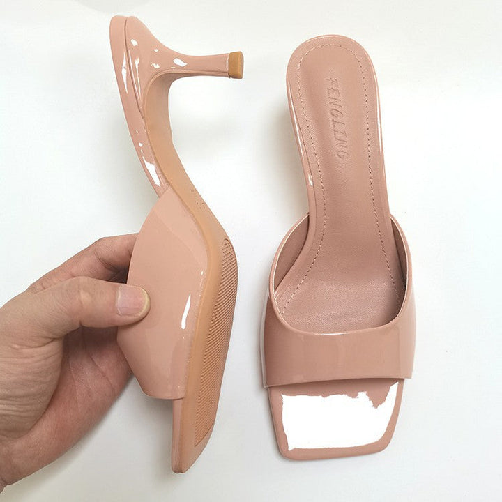 Damen elegante High Heel Sandalen mit blockierendem Design Drune