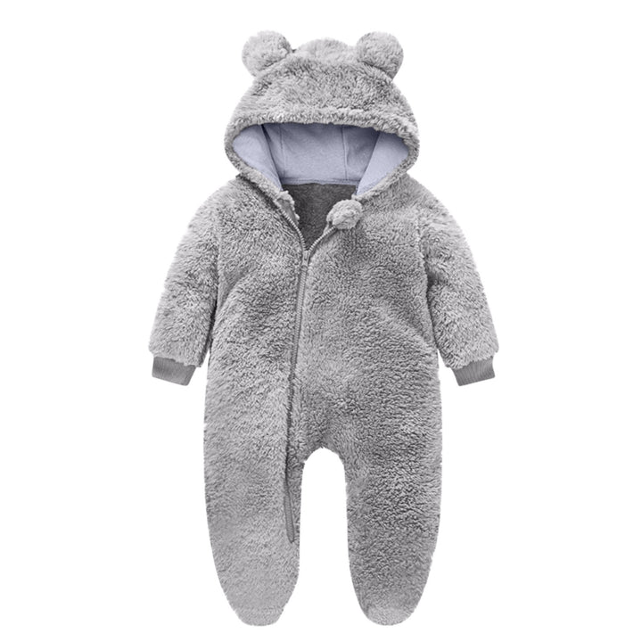 Kleinkind Fleece Overall mit Bärenohren Drune
