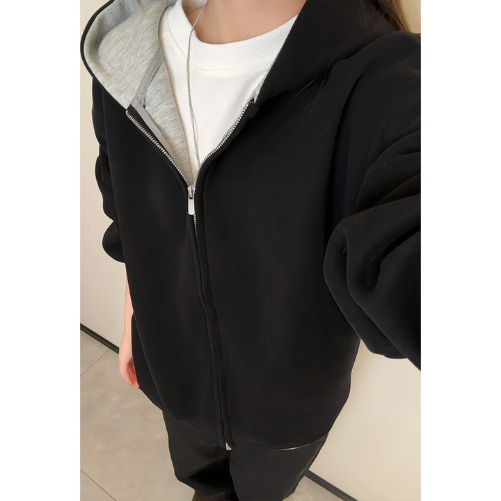 Damen Modische und funktionale Kapuzenjacke Drune