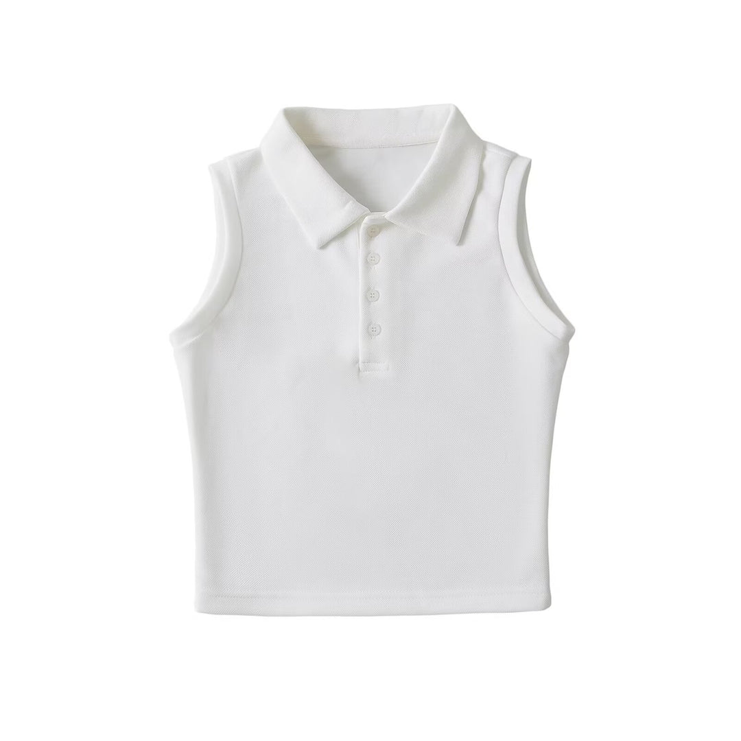 Damen Polo-Top ohne Ärmel mit feuchtigkeitsregulierender Funktion Drune
