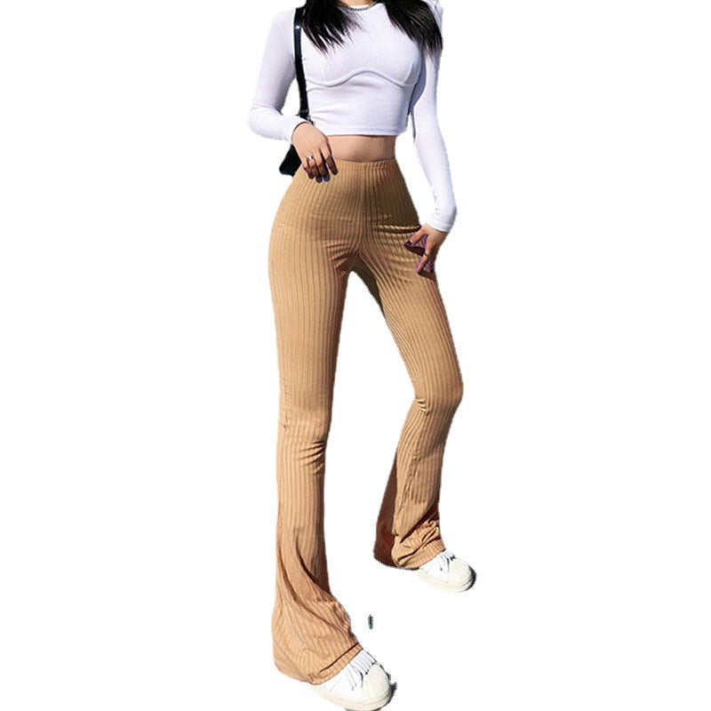 Damen Stretchhosen im eleganten Rippdesign Drune