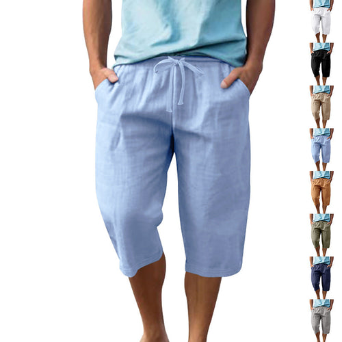 Herren leichte Freizeithose mit elastischem Bund und praktischen Taschen Drune