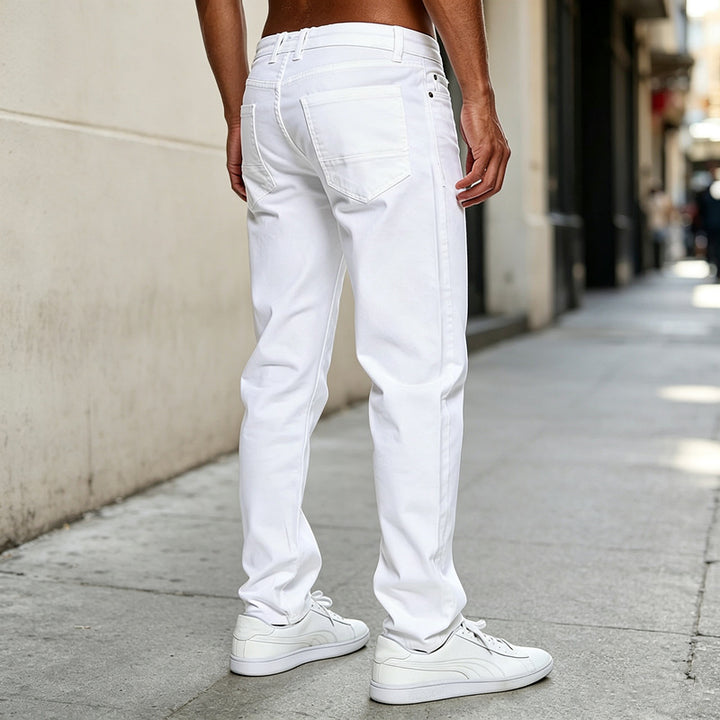 Herren Bequeme gerade geschnittene Jeans Drune