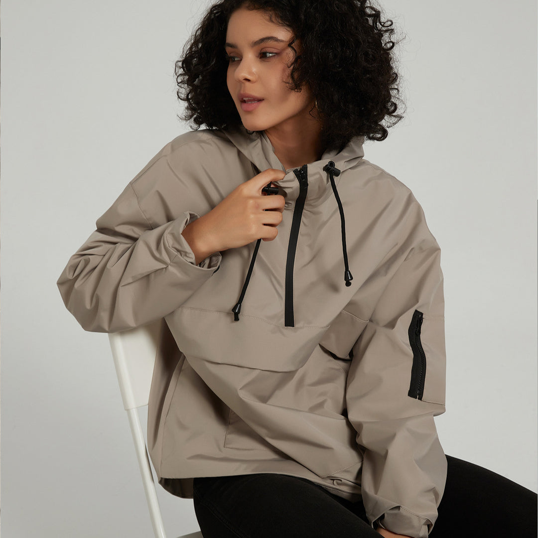 Damen Funktionsjacke mit praktischen Taschen und verstellbarem Bund Drune