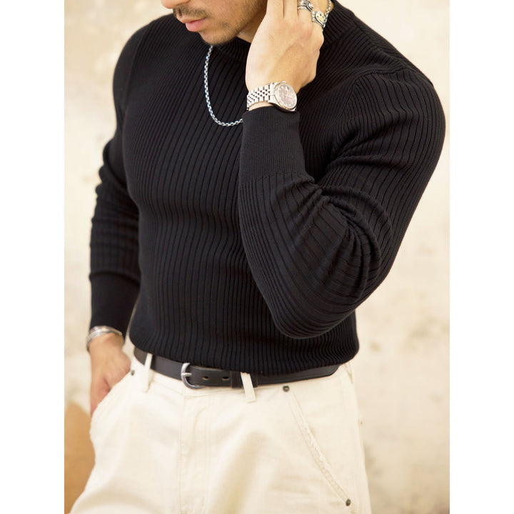 Herren Modischer Rippstrickpullover Drune