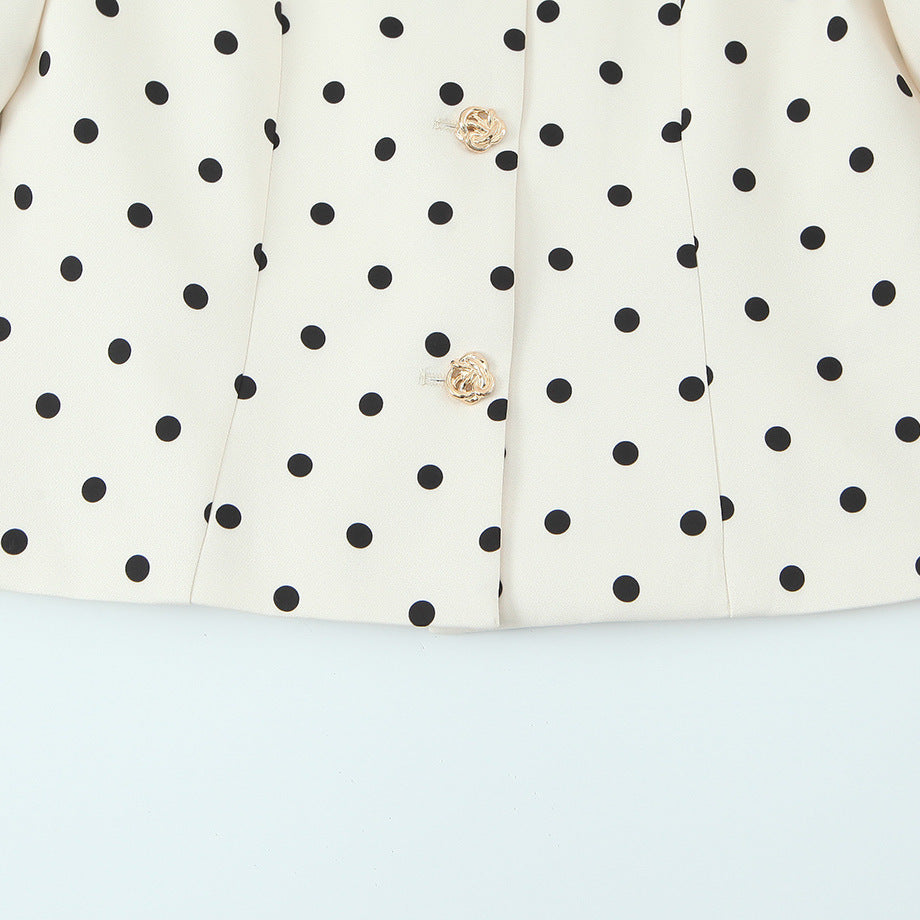 Damen elegante Bluse mit Puffärmeln und Knopfdetails Drune