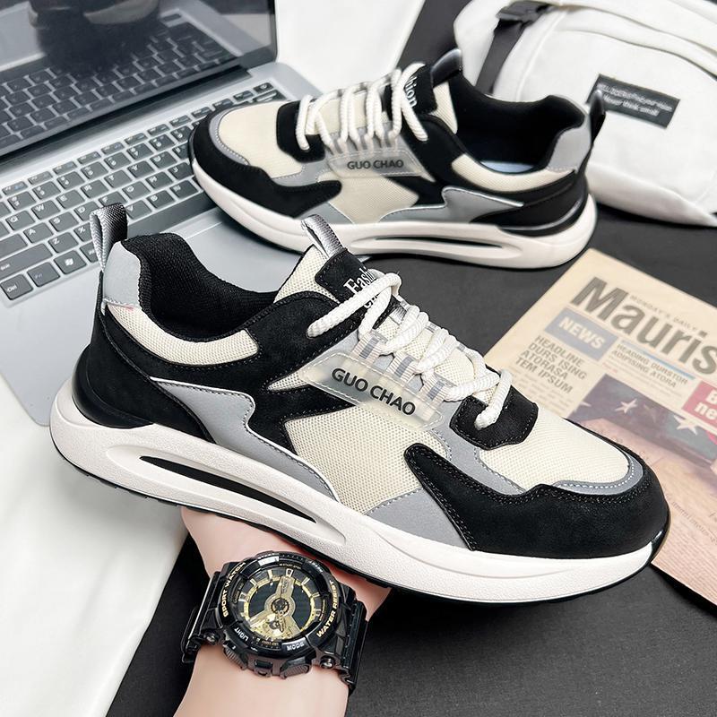 Unisex Moderne leichte Freizeit-Sneaker mit gepolstertem Komfortfußbett und atmungsaktivem Mesh-Overlay Drune