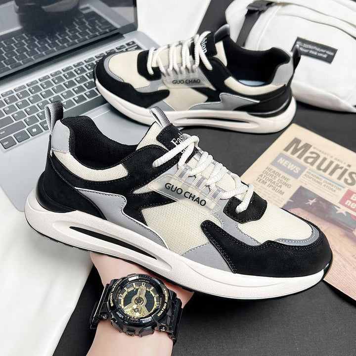 Unisex Moderne leichte Freizeit-Sneaker mit gepolstertem Komfortfußbett und atmungsaktivem Mesh-Overlay Drune