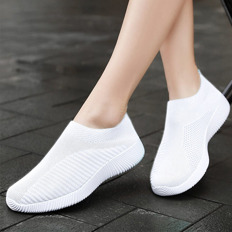 Damen luftige Slip-On Sneakers mit atmungsaktivem Design Drune