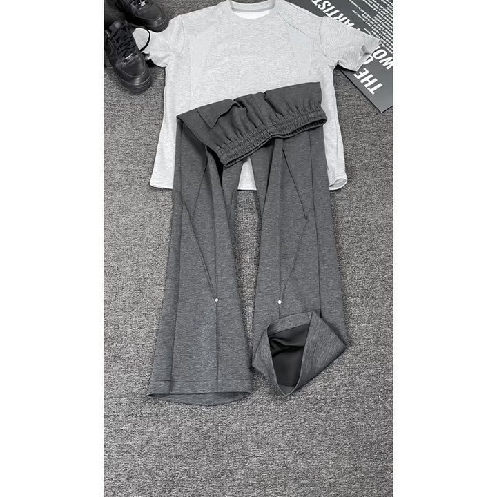 Damen Sportliche Weitgeschnittene Jogginghose Drune