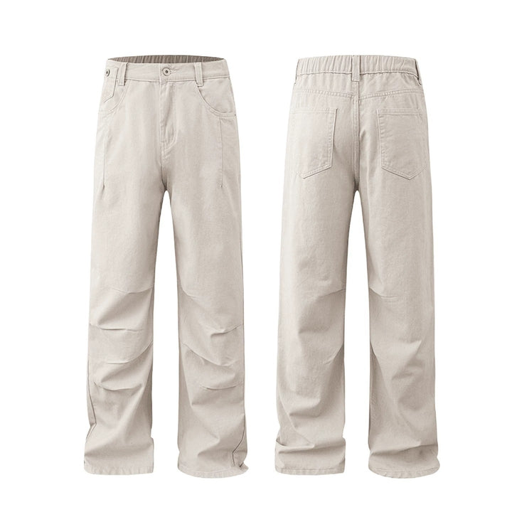 Damen Weitgeschnittene Denim-Hose mit elastischem Bund Drune