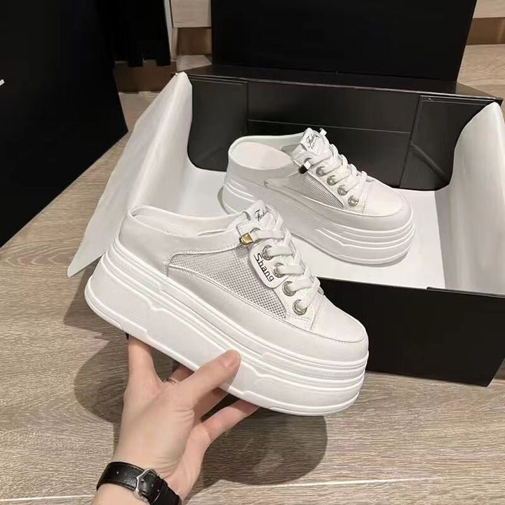 Damen Plateausneaker mit atmungsaktiver Mesh-Oberfläche und trendigem Design Drune