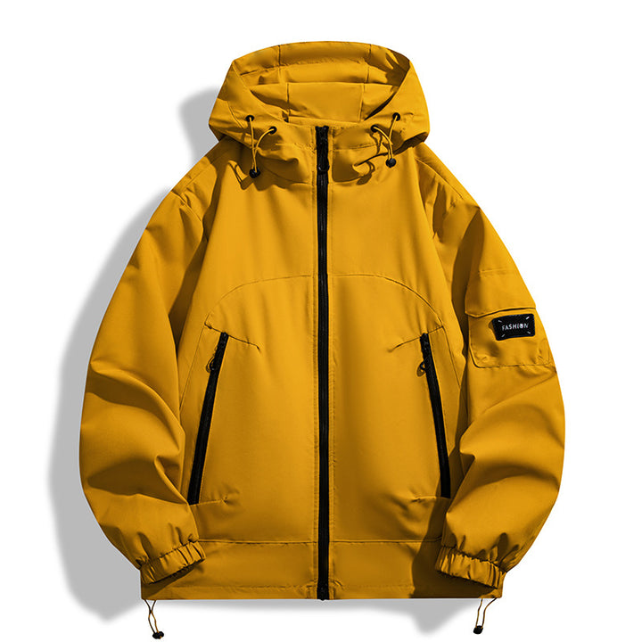 Herren Moderner Allwetter-Hoodie mit Wind- und Wasserabweisender Membran Drune