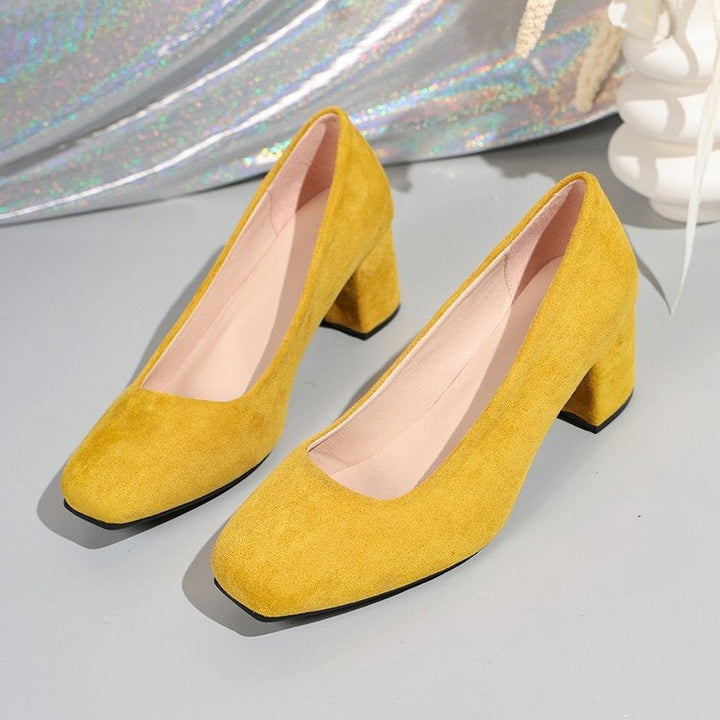 Damen Komfortable Blockabsatz-Pumps Drune
