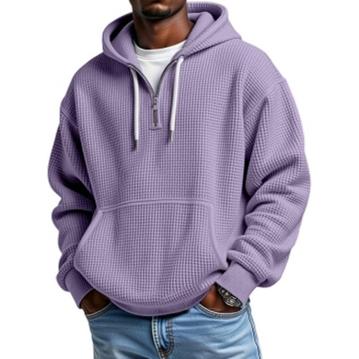 Herren Modischer Kapuzenpullover mit Waffelstruktur Drune