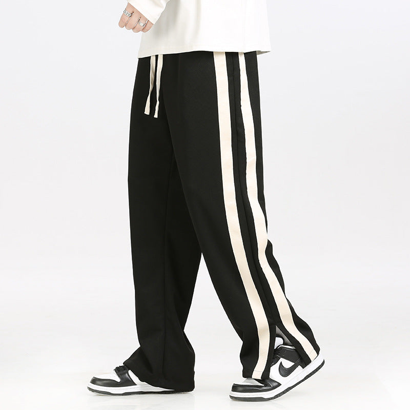 Herren Sportliche Lounge-Hose mit seitlichen Streifen Drune