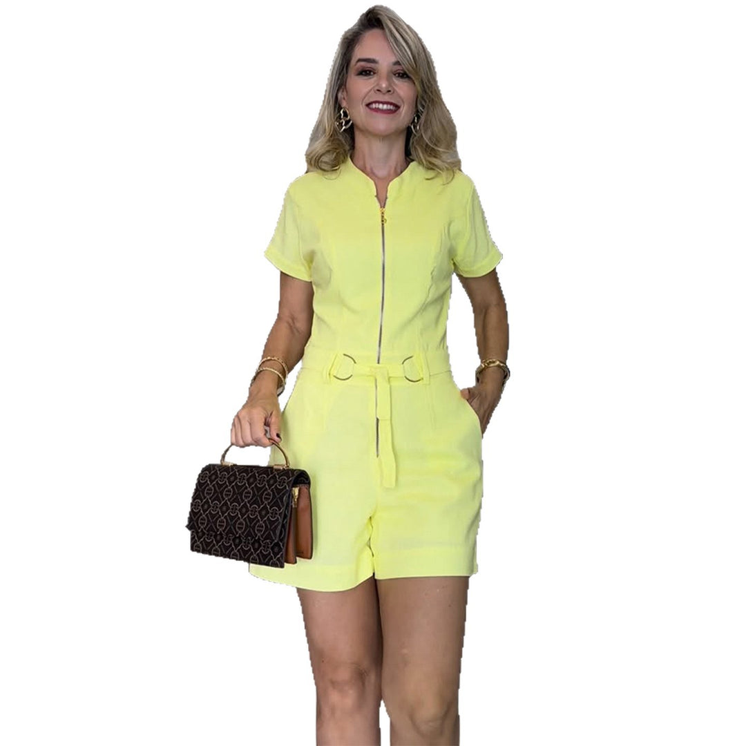 Damen Jumpsuit mit taillierendem Schnitt und elegantem Reißverschluss Drune