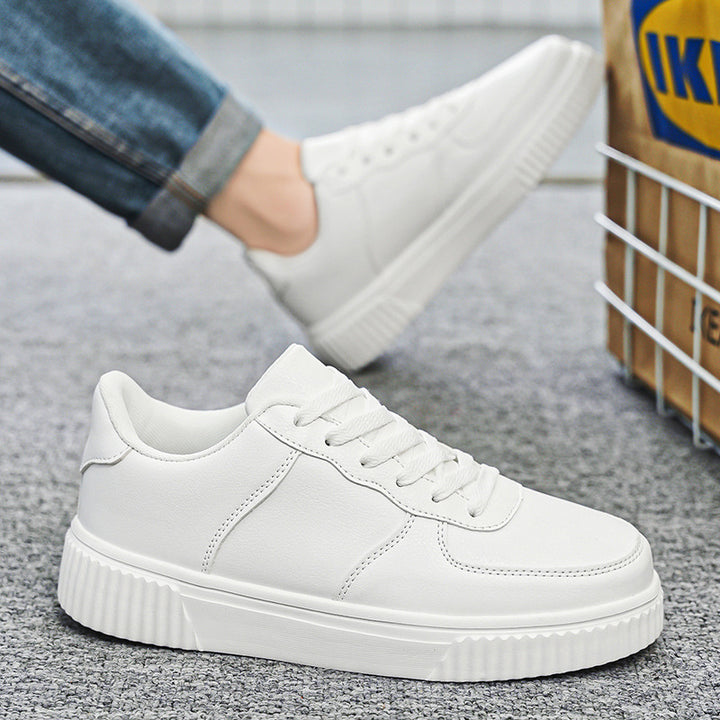 Unisex Plateau-Low-Top-Sneaker mit gepolstertem Einstieg und profiliertem Gummiaußensohle Drune