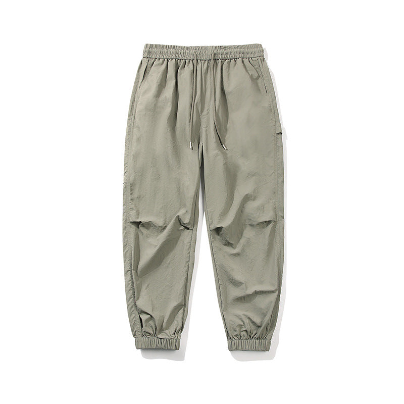 Herren Technische Ripstop-Joggerhose mit Tunnelzug, Knieabnähern und geripptem Knöchelabschluss Drune