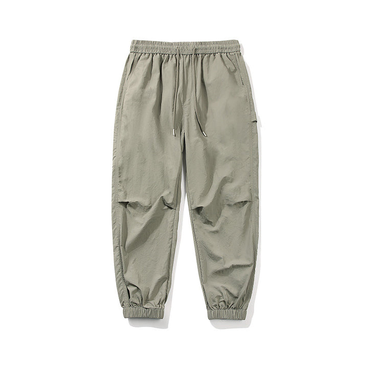 Herren Technische Ripstop-Joggerhose mit Tunnelzug, Knieabnähern und geripptem Knöchelabschluss Drune