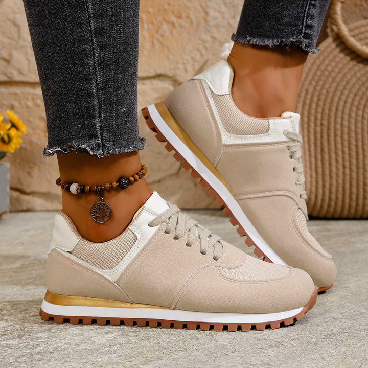 Damen Sportliche Sneakers mit atmungsaktiver Mesh-Oberfläche und rutschfester Sohle Drune