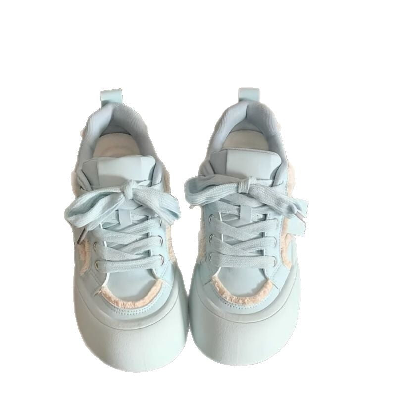 Damen Komfortable Sneakers mit voluminöser Sohle und verspielten Schnürdetails Drune