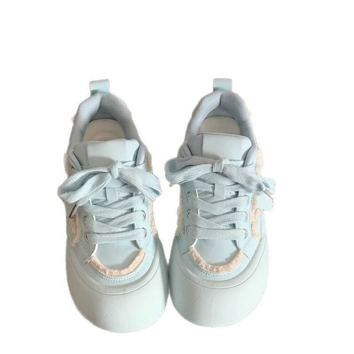 Damen Komfortable Sneakers mit voluminöser Sohle und verspielten Schnürdetails Drune