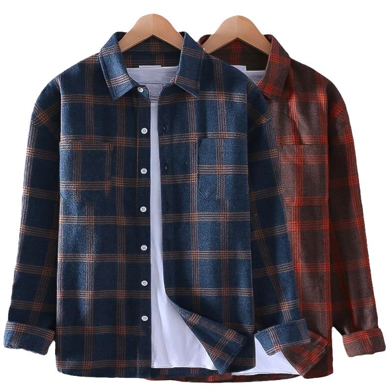 Herrenblazer aus feinem Wollmix Drune mit Glencheck und Karodetails Drune