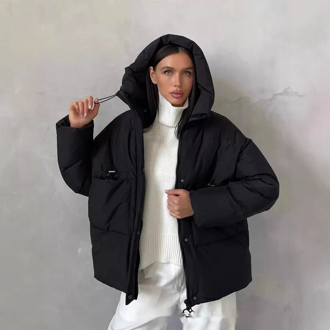 Damen Sportliche Winterjacke mit hohem Kragen und praktischen Taschen Drune