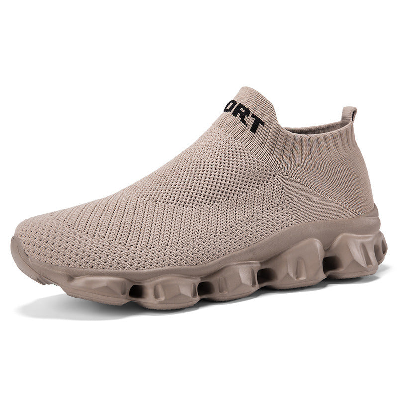 Unisex nan nahtloser Strick-Slip-On mit sockenähnlichem Schaft und skulpturierter Dämpfungssohle Drune