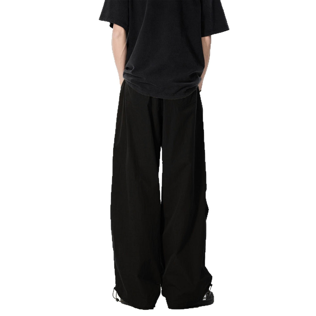 Herren Weite Utility-Cargohose mit Tunnelzugbund Knie‑Paneelen und verstellbarem Saum Drune