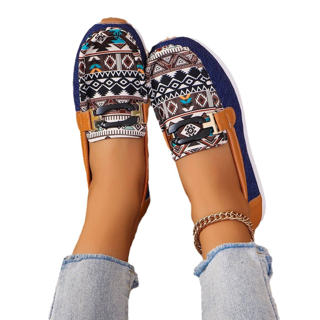 Damen Casual Slipper mit bohemischem Muster Drune