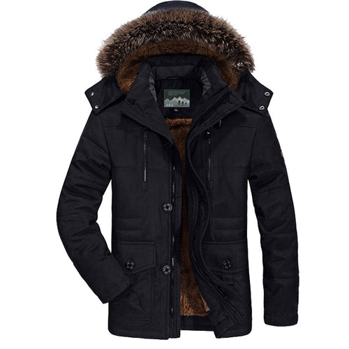 Herren Winterjacke mit Fleece-Futter Drune