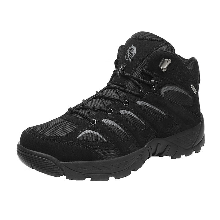 Herren Knöchelhohe Wüsten‑Tactical Trekkingstiefel aus Velours‑Cordura mit stoßdämpfender Trailsohle Drune