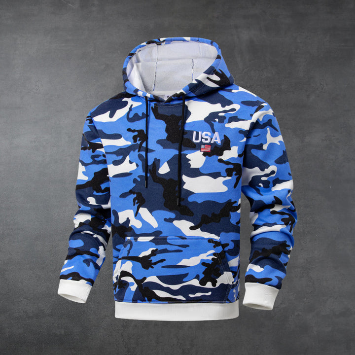 Herren Kapuzenpullover im Camouflage-Design Drune