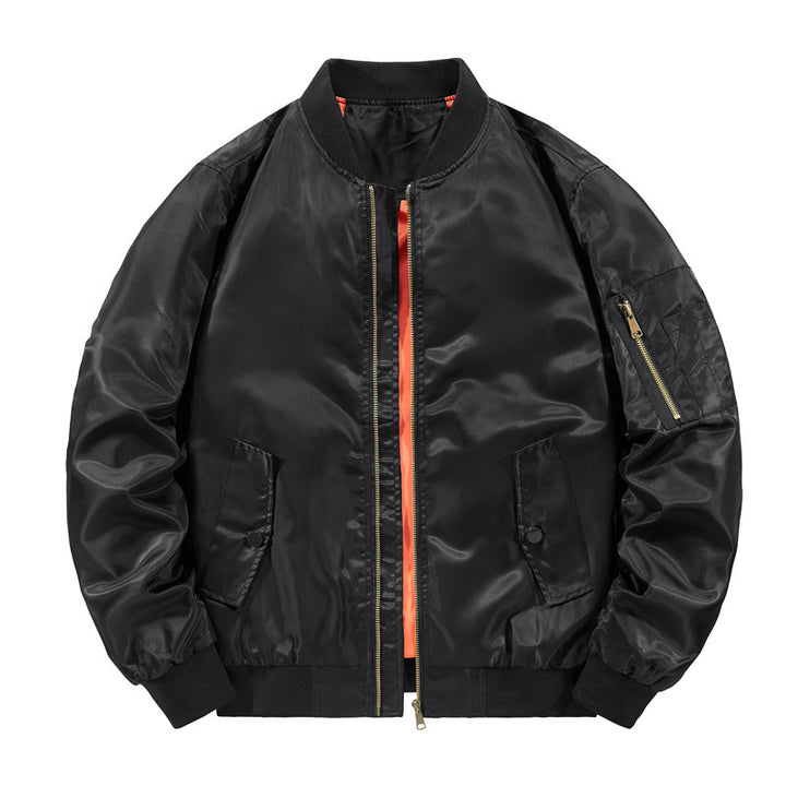 Herren leichter Pilotenbomber mit kontrastfutter und Ärmel‑Utilitytasche Drune