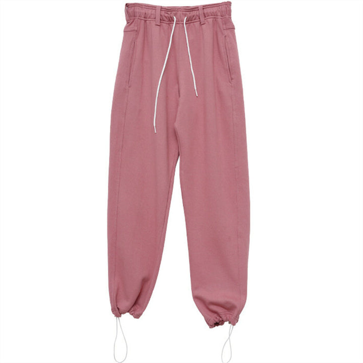 Damen lässige Jogginghose mit Gummizug und verstellbarem Bund Drune