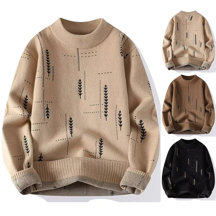 Damen Modischer Strickpullover mit floraler Applikation Drune