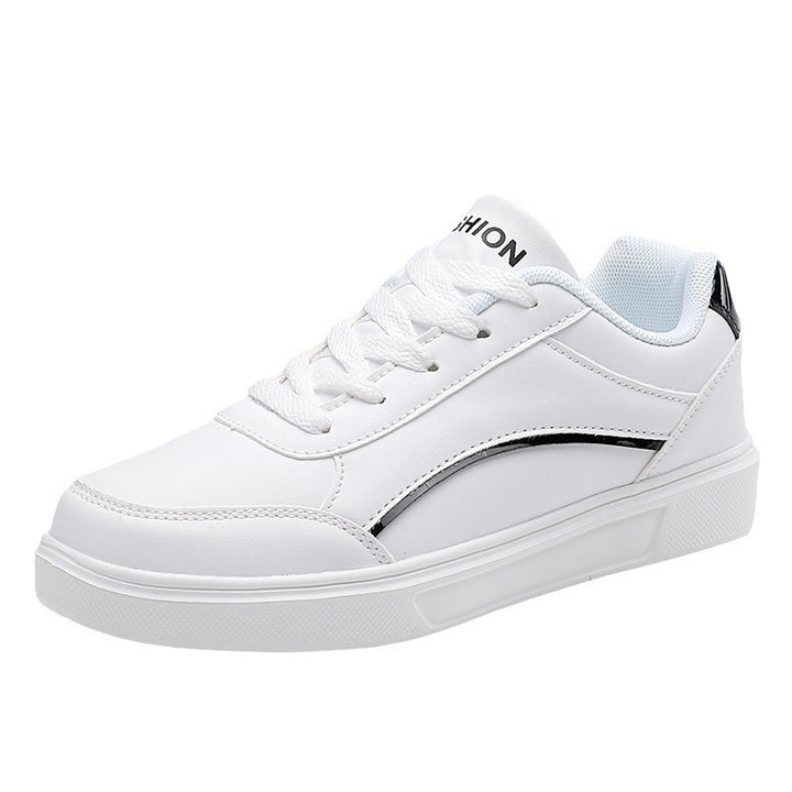 Unisex nan urbaner niedriger City-Sneaker mit veganem Kunstleder, dezenter Metallic-Zierkante und stoßdämpfender EVA-Laufsohle Drune