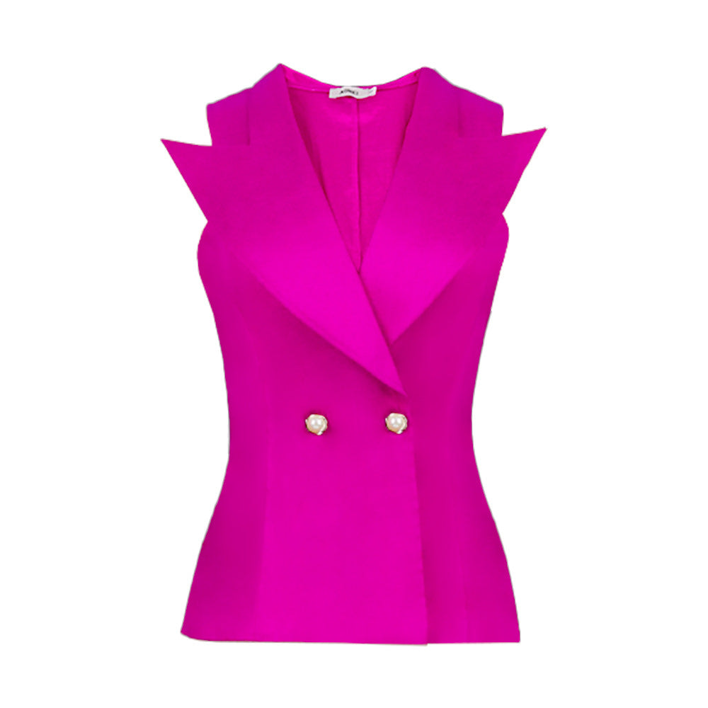 Damen elegantes Blazer-Ensemble mit modernem Schnitt und feinen Knopfdetails Drune