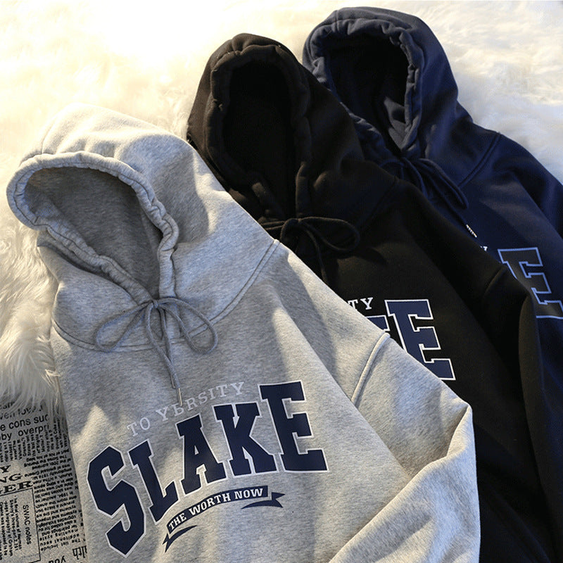 Damen Hoodie mit lässigem Print und Kapuze Drune