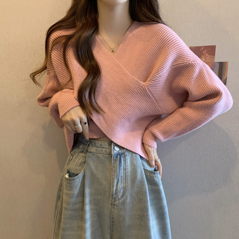 Drune | Mein Herz Übergröße Crop-Pullover