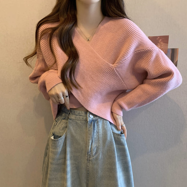 Drune | Mein Herz Übergröße Crop-Pullover
