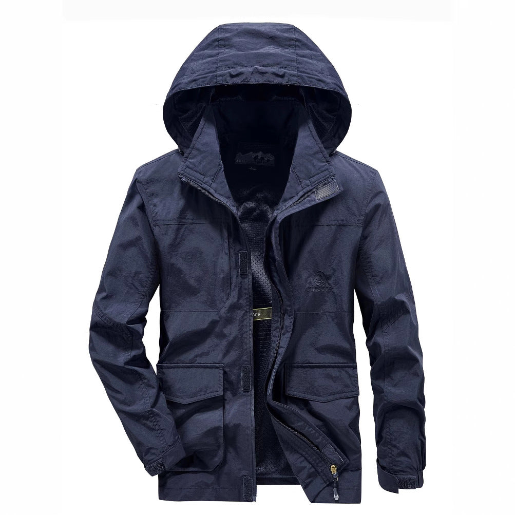 Herren Robuste Wetterjacke mit praktischen Taschen Drune