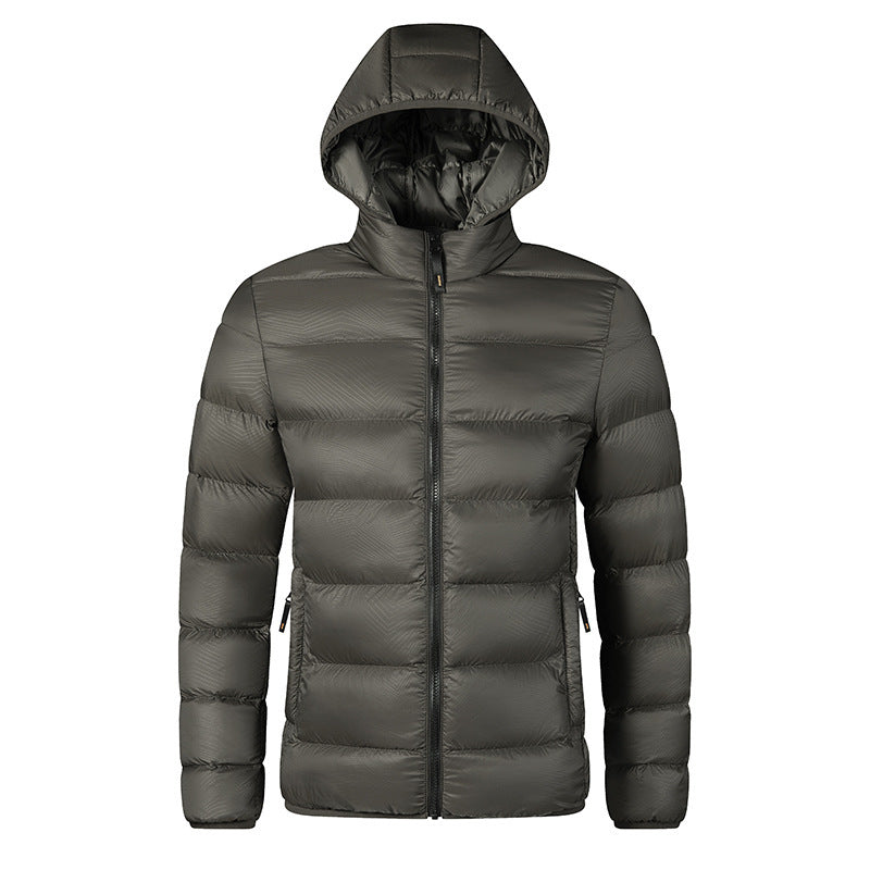 Herren Wasserdichte Steppjacke mit Kapuze Drune