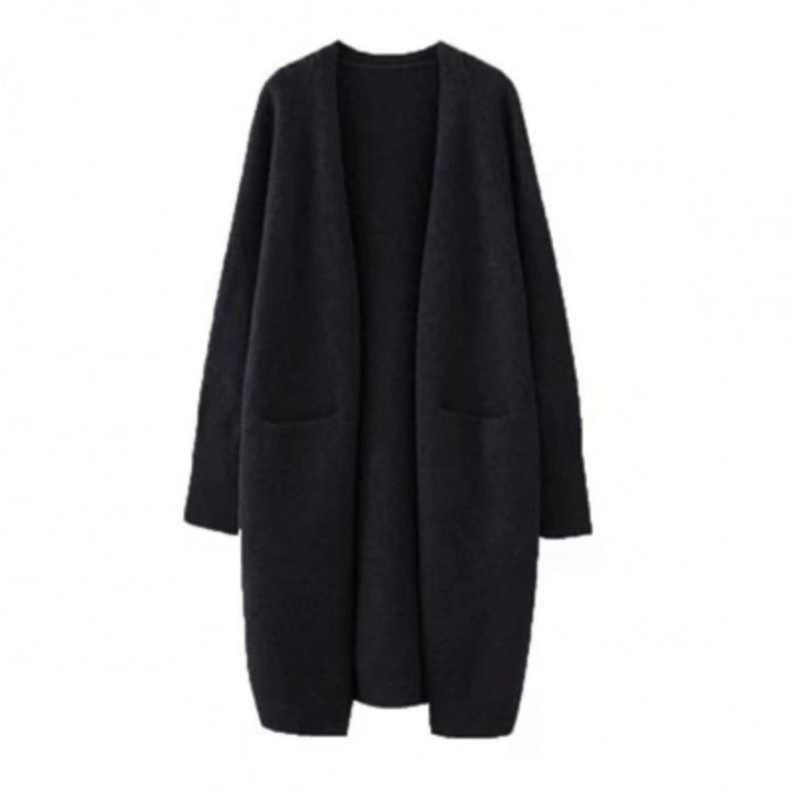 Damen Oversized Strickmantel mit Taschen und lässigem Schnitt Drune