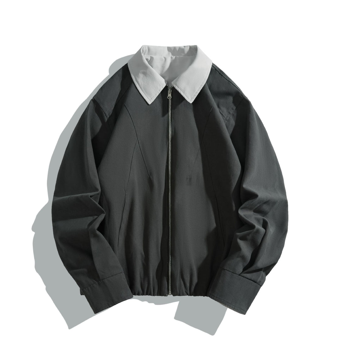 Unisex Kurz geschnittener Boxy‑Blouson mit kontrastkragen und leichter Wattierung Drune