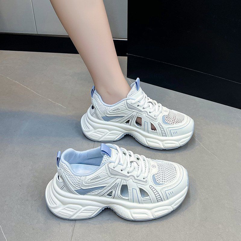 Damen Sportliche Mesh-Sneaker mit atmungsaktiver Konstruktion und dämpfender Sohle Drune