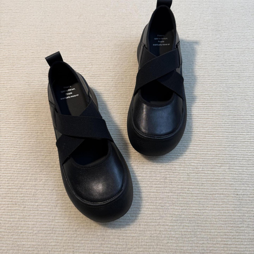 Damen Komfort-Sneaker mit elastischem Kreuzband und gepolstertem Fußbett Drune