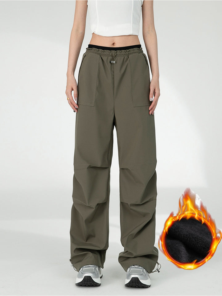 Damen Kapuzen-Utility-Parka mit wasserdichter Membran, großen Fronttaschen & verstellbarem Saum Drune
